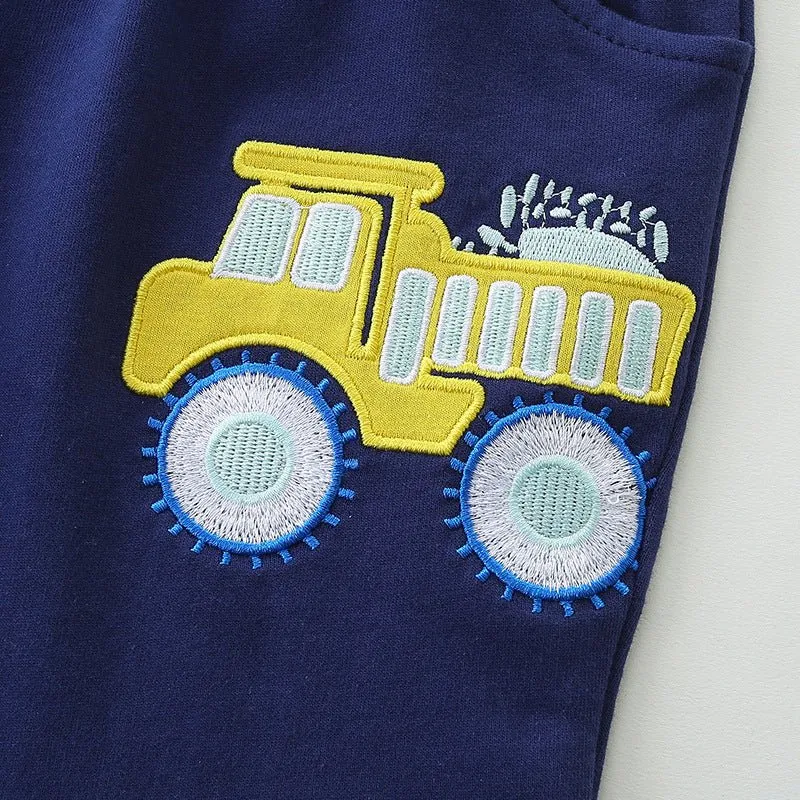 Toddler/Kid Boy's Truck Vehicle Cotton Shorts